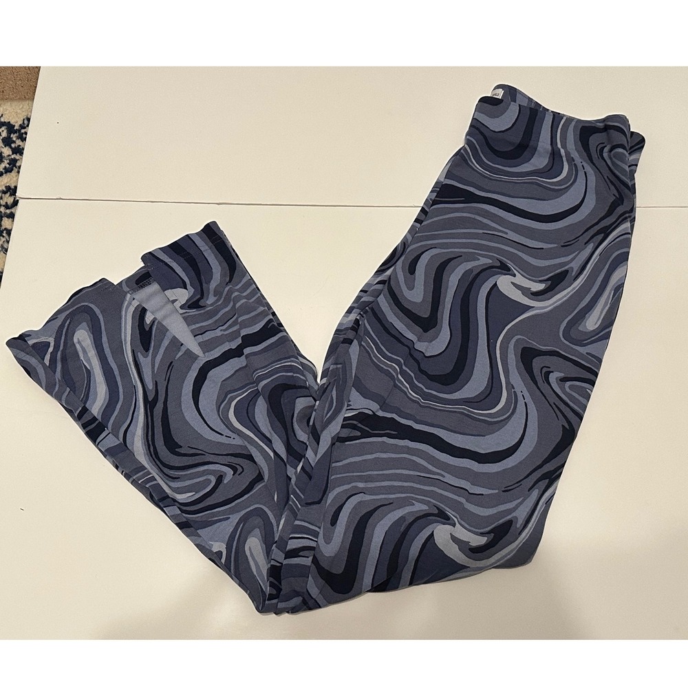 Hollister California Ultra High Rise‎ Wide Leg Swirl Print Pants Size L